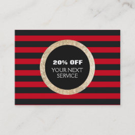 Faux Gold Sequins Haar Salon Kortingsbon 3 Kortingskaartje