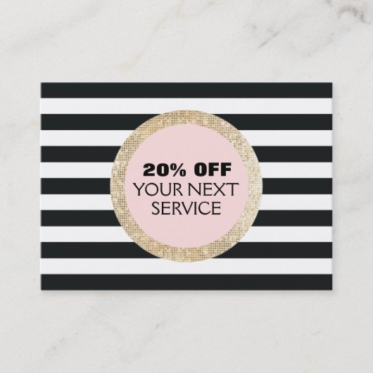 Faux Gold Sequins Klantenkorting Coupon (Voorkant)