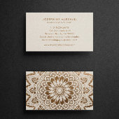 Faux Gold Shimmer Mandala Visitekaartje