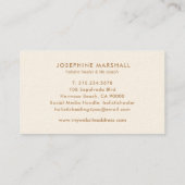 Faux Gold Shimmer Mandala Visitekaartje (Achterkant)