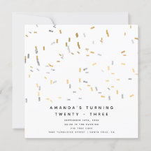 Faux Gold Silver Moderne Sprinkles Volwassen Verja