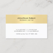 Faux Gold Sjabloon Afspraak Herinnering Elegant Afsprakenkaartje (Achterkant)