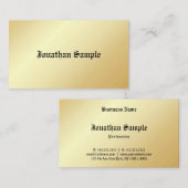 Faux Gold Sjabloon Oude tekst Glamoureus op maat Visitekaartje (Voorkant / Achterkant)