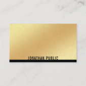 Faux Gold Sjabloon Professional Modern Elegant Visitekaartje (Voorkant)