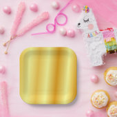 Faux Gold Sjabloon Trendy Elegant Glamoureuze Papieren Bordje (Feest)