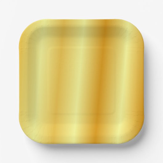 Faux Gold Sjabloon Trendy Elegant Glamoureuze Papieren Bordje (Voorkant)