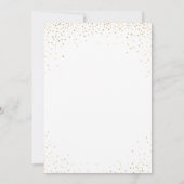 Faux Gold Snowflake visitekaartjes Kaart (Achterkant)