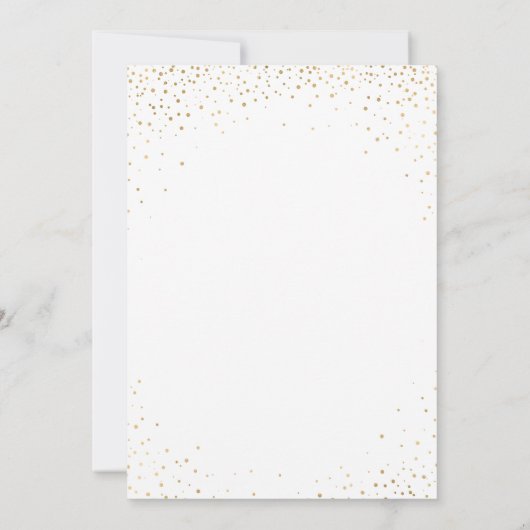 Faux Gold Snowflake visitekaartjes Kaart (Achterkant)