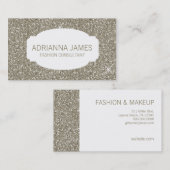 Faux Gold Sparkle Glitter Visitekaartje (Voorkant / Achterkant)