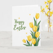 Faux Gold Spring Flower Card Kaart (Gele Bloem)