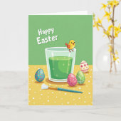 Faux Gold Springtime Card Kaart (Gele Bloem)