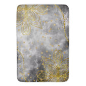 Faux Gold Star Mandala Bath Mat Large (Voorkant Verticaal)