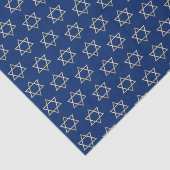 Faux Gold Star van David Hanukkah Blue Holiday Tissuepapier (Detail)