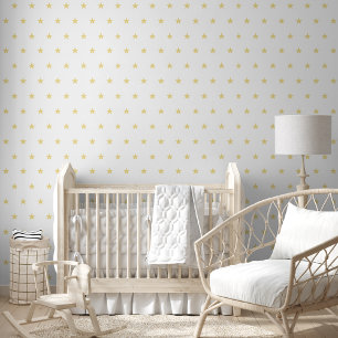 Faux Gold Sterren Kwekerij Kinder Kamer Home Wandd Behang