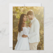 Faux Gold | Stijlvolle moderne save the date Kaart (Achterkant)