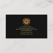 Faux Gold Stock Exchange Graph Forex Dealer Visitekaartje (Achterkant)