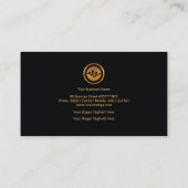 Faux Gold Stock Exchange Graph Forex Dealer Visitekaartje (Achterkant)