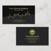 Faux Gold Stock Exchange Graph Futures Market Visitekaartje (Voorkant / Achterkant)