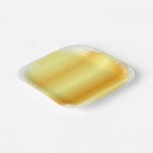 Faux Gold Trendy Elegant Glamoureuze Sjabloon Pape Papieren Bordje (Gebogen)