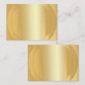 Faux Gold Trendy Moderne Legante Sjabloon (Voorkant / Achterkant)