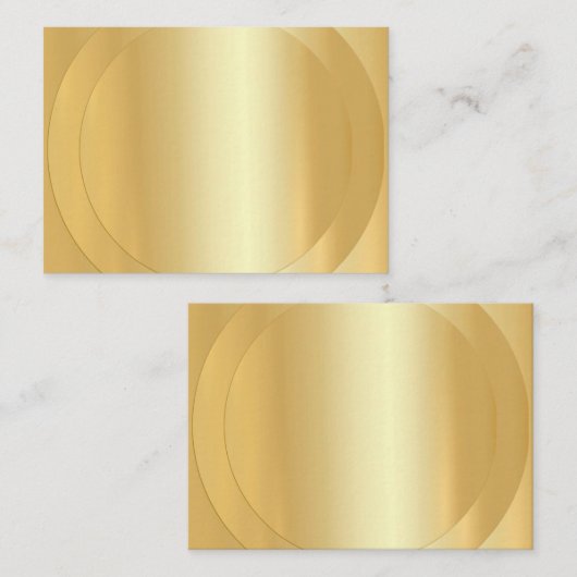 Faux Gold Trendy Moderne Legante Sjabloon (Voorkant / Achterkant)