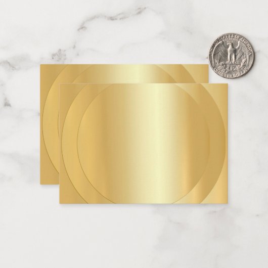 Faux Gold Trendy Moderne Legante Sjabloon (Voorkant / Achterkant in situ)