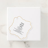 Faux Gold Trim, DIY Aangepaste Fancy Vierkante Gif Bedankjes Labels (In situ)