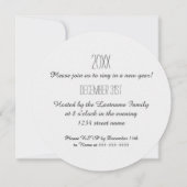 Faux Gold - Uitnodiging nieuwjaar partij (Achterkant)