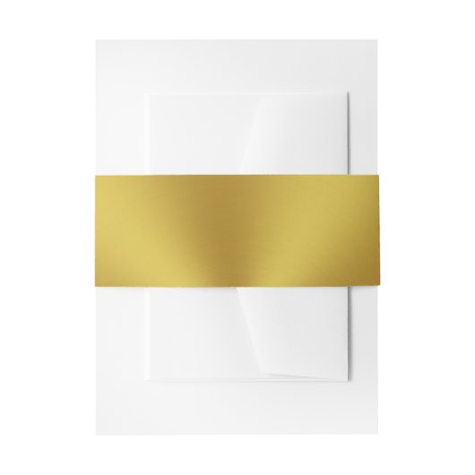 Faux Gold Uitnodigingen Wikkel (Voorkant Voorbeeld)