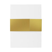 Faux Gold Uitnodigingen Wikkel (Achterkant Voorbeeld)