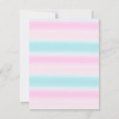 Faux Gold Unicorn Rainbow Birthday Hartelijk dank Kaart (Achterkant)