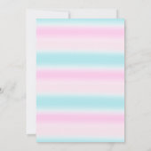 faux Gold Unicorn Rainbow Twins Joint Birthday Kaart (Achterkant)