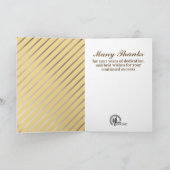 Faux Gold Universal Emploedyverjaardagskaart Kaart (Binnen)