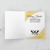 Faux Gold Universal Emploedyverjaardagskaart Kaart (Binnen)