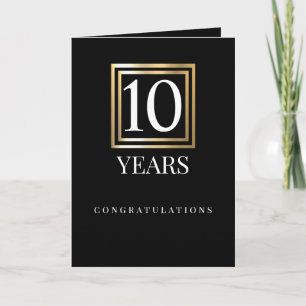 Faux gold UNIVERSAL werknemer jubileumkaart Kaart