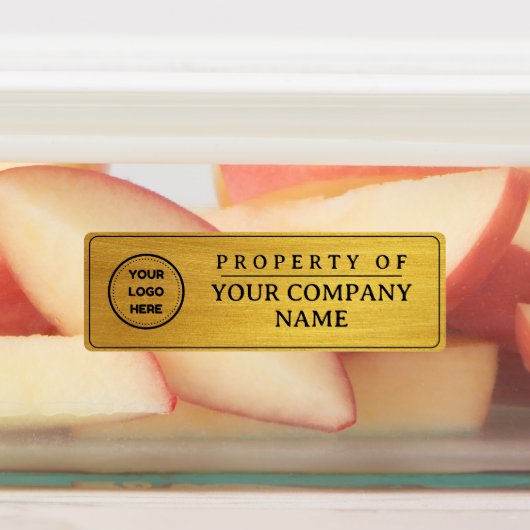 Faux Gold Voeg Logo-eigenschap toe van labels (Aangebracht)