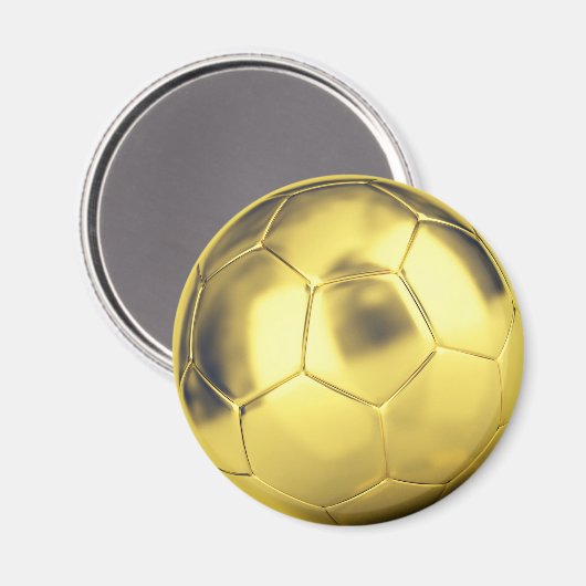 Faux Gold Voetbal Magneet (Voorkant / Achterkant)
