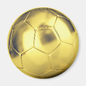 Faux Gold Voetbal Magneet (Voorkant)
