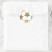 Faux Gold Voetbal Sticker (Tas)