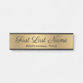 Faux Gold voor professionele Kantoor Deurbordje (Voorkant)