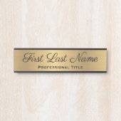Faux Gold voor professionele Kantoor Deurbordje (Voorkant)