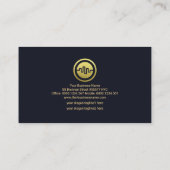 Faux Gold Wave Stock Exchange Graph Forex Trader Visitekaartje (Achterkant)