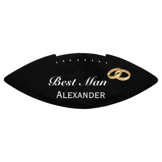 Faux Gold Weddenrennen| Best Man Wedding Favor American Football (Paneel)