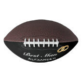 Faux Gold Weddenrennen| Best Man Wedding Favor American Football (Voorkant)
