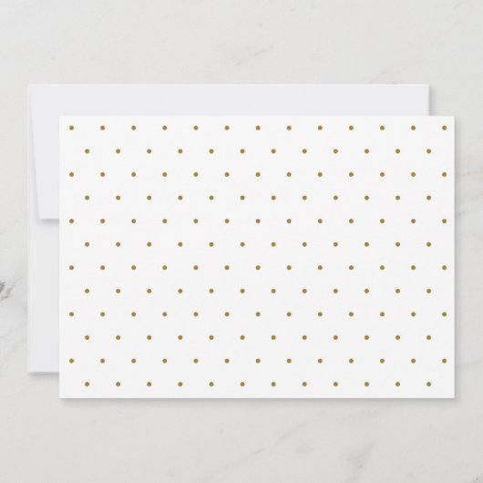 Faux Gold Wedding Bewaar de datum Foto Save The Date (Achterkant)