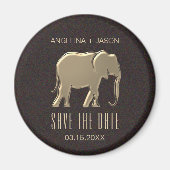 Faux Gold Wedding Save the Date Invitation Magneet (Voorkant)