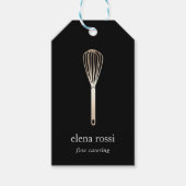 Faux Gold Whisk | Chef Catering Bakery Hang Labels Cadeaulabel (Voorkant)