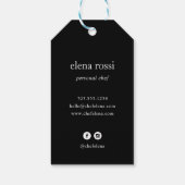 Faux Gold Whisk | Chef Catering Bakery Hang Labels Cadeaulabel (Achterkant)