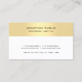 Faux Gold White Appointment Herinneringen Sjabloon Afsprakenkaartje (Achterkant)