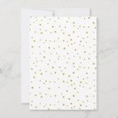 Faux Gold & White Brunch & Bubble Vrijgezellenfees Kaart (Achterkant)